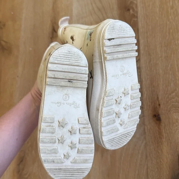 Rylee + Cru Rainboots Kids Size 8 in Blush Horse Print - Picture 4 of 5